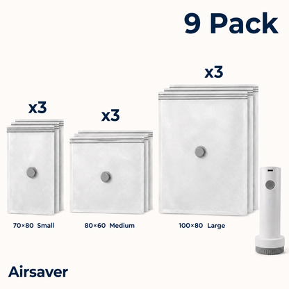 Compressez vos bagages en 30 secondes. Voyagez plus léger, partout.